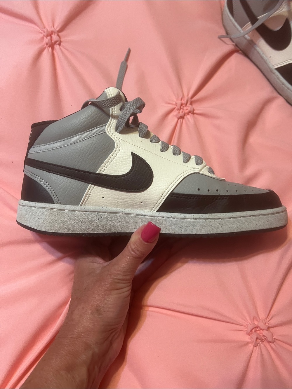 Nike Gray, Black and White Low-Top Sneakers
